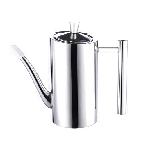 Sumerflos Olive Oil Dispenser Bottle Stainless Steel, 500ml/17oz Drip-Free Pouring Oil Pot Storage Container for Salad and Kitchen Cooking