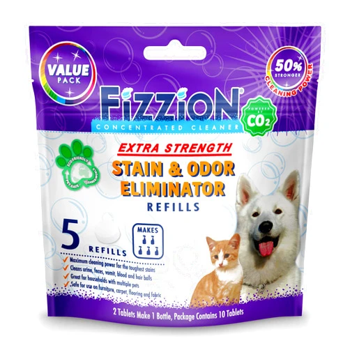 Fizzion Pet Stain and Odor Extra Strength Eliminator (10 Tablets, Extra Strength)