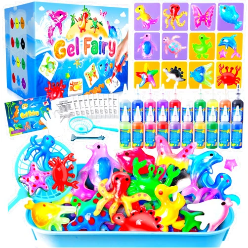 JOPSHEEN 20 Colors Water DIY Gel Fairy Water Auqa Makes Spirites Elf DIY Fairy Toys Handmade Soft Figures Crafts Gift for Boys and Girls Birthday Christmas
