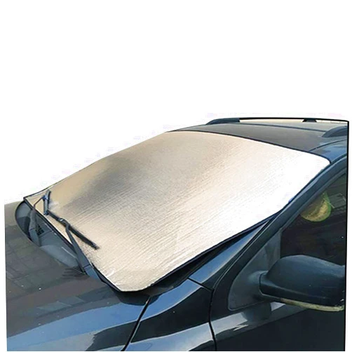 LSXIAO-Car Sun Shade Summer Sunshade Snow Blocking in Winter Sun Reflector Suitable for Most Vehicle Front Windshields Outdoor (Color : Silver, Size : 150x90cm)