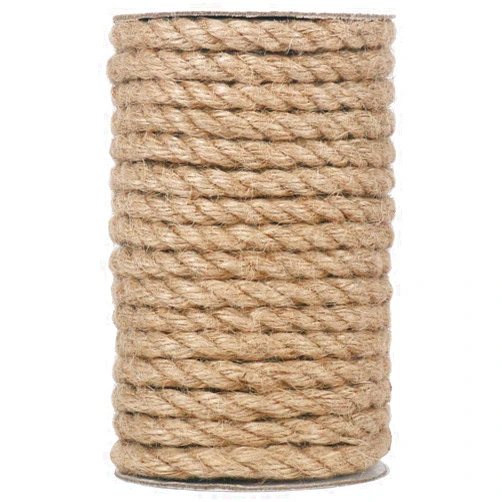 Vivifying Jute Rope, 50 Feet 8mm Natural Heavy Duty Twine for Crafts, Cat Scratch Post, Bundling and Hanging