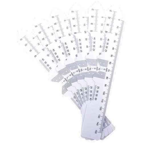 Healifty 6pcs Tools Pupil Distance Meter Plastic Eye Tool Plastic Optical Ruler Pupillary Distance Ruler Plastic Pd Ruler Professional Optical Ruler