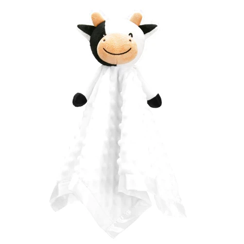 Pro Goleem Cow Security Blanket Soft Loveys for Babies for Boys and Girls Newborn Lovie Infant Blankie Cow Baby Stuff Baby Snuggle Toy Stuffed Animal Baby Gifts 16 Inch