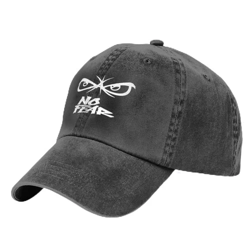 MkYoko Israel Hat Have No Fears Trucker Hat for Men Women Adjustable Washed Distressed Denim Baseball Cap Black
