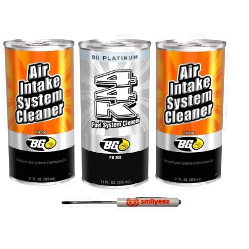 Smilyeez Listing for BG Fuel Induction Service Kit 2902 Intake and System Cleaner (1) Can of 44k PN 208 & (2) Cans of Intake Cleaner PN 206