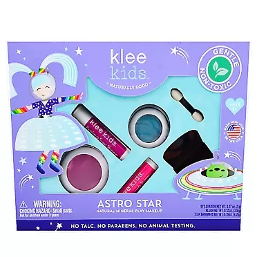 Klee Naturals Luna Star Naturals Klee Kids 4 PC Makeup Up Kits with Compacts (Astro Star)