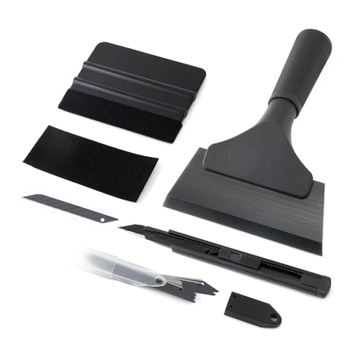 Gomake Vinyl Wrap Tool Set Window Tint Kit,Window Tint Tools Small Rubber Squeegee, Car Window Tint Application Kit,Vinyl Wrap Tools Felt Squeegee for Car Wrapping,Window Cleaning