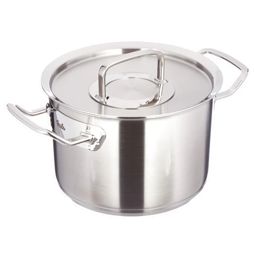 Fissler Pure-Profi Collection Stainless Steel Stock Pot with Lid, 4.2 Quart,Induction