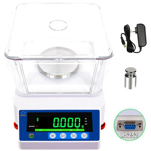RUISHAN Lab Scale 300g X 0.001g High Precision Electronic Analytical Balance .001 Gram Accuracy Laboratory Lab Precision Scale Digital Kitchen Balance Scale Jewelry Scale Scientific Scales with RS232