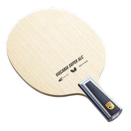 Butterfly Viscaria Super ALC Table Tennis Blade - Super Arylate-Carbon Fiber Blade - Professional Butterfly Table Tennis Blade - Traditional or Reverse Backhand Chinese Penhold Handle Style - Made in