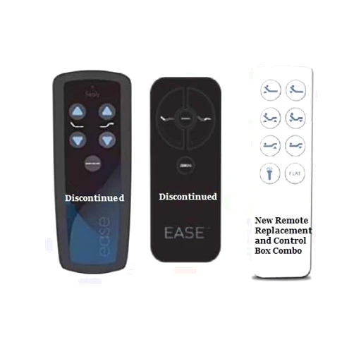 Generic Ease Replacement Remote Compatible with Tempurpedic Adjustable Bed Bases - New Version Shown Right. This Requires plugging in Your Motors Under Your Bed
