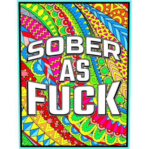 L'brightside Press Sobriety and Addiction Recovery Journal - Coloring Book: Sober As Fuck Addiction Recovery Coloring Book For Adults | Sweary Sobriety Journal With ... Recovery Coloring and Journal For Men & Women