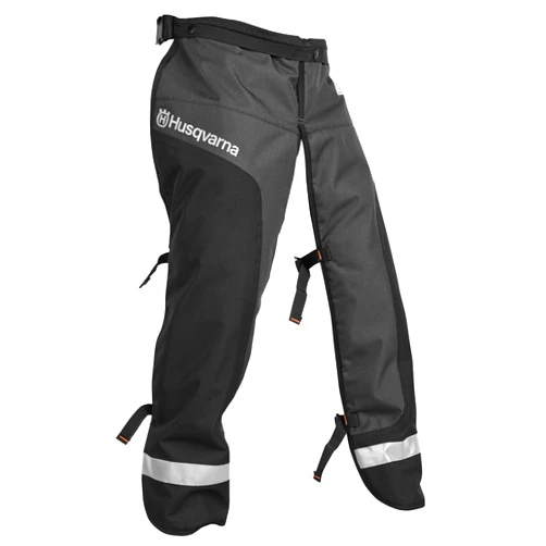 Husqvarna 587160702 Functional Apron Chainsaw Chaps 38-Inch, Chainsaw Safety Equipment with 5 Layers, Adjustable Belt and Gear Pocket, Black