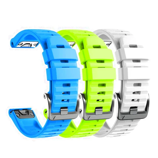 NotoCity Compatible with Fenix 6X Pro Band 26mm Watch Bands For Fenix 6X/Fenix 7X/Fenix 5X/Fenix 5X Plus/Fenix 3/HR/Tactix/Descent MK1/D2 Delta PX/D2 Charlie(Blue/white/green)