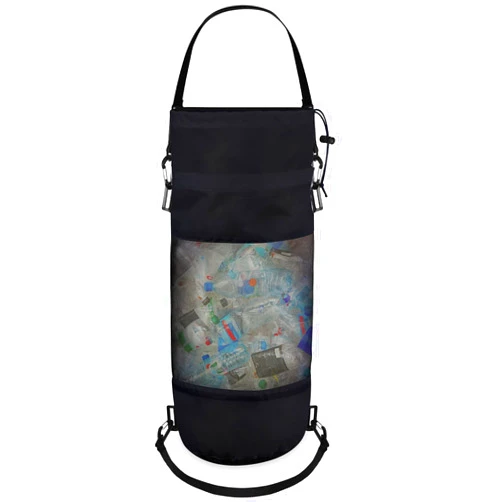 Gersoniel Portable Boat Trash Bags Outdoor Boats Trash Container Medium Hoop Mesh Trash Bags Reusable Boat Garbage Container Boat Cabin Storage for Men Women Adults Boat Kayak Camper Fishing Sea