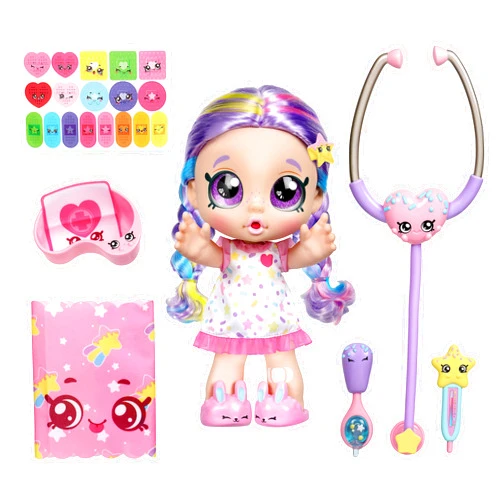 Kindi Kids Shiver ‘N’ Shake Rainbow Kate - Pre-School Play Doll - for Ages 3+ | Changeable Clothes and Removable Shoes for Imaginative Kids - 40+ Phrases & Sounds - Interactive Playtime 40+ Phases & Sounds, Rainbow Kate