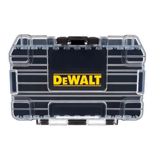 DEWALT ToughCase Tool Box, For Small Parts, 1 Compartment Organizer, Clip Latch For Secure Closing (DWASTCASEBLK)