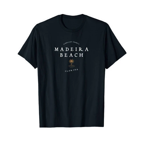 Madeira Beach FL Florida Vintage Apparel Madeira Beach FL Souvenir Vintage Palm Trees Florida T-Shirt