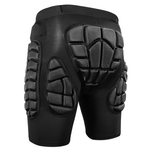 SOURRI 3D Protective Padded Shorts for Snowboard,Skate and Ski, Protection for Hip,Butt and Tailbone