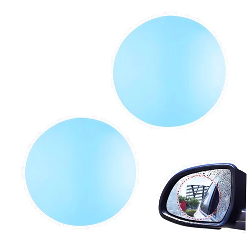 Fluher 2 PCS Car Rearview Mirror Rainproof Film, 3.93