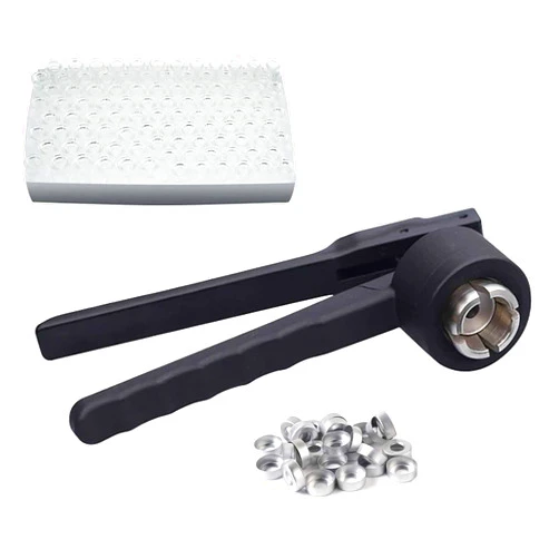 OUOQNUE 11mm/13mm/20mm Flip Off Vial Crimper, Manual Vial Crimper, Bottle Cap Capping Machine, Handle Anti-Skid, for Full Aluminum, Bottle Cap Crimping Tool