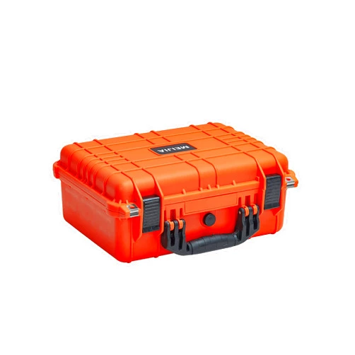 MEIJIA Portable All Weather Waterproof Protective Case,Hard Case,Camera Case With Customized Fit Foam,Fit Use of Drones,Camera,Equipments,Pistols,13.35 x11.63x5.98inches (Orange)