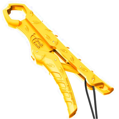 SNAIL TRAIL 7.5''/9'' Floating Fish Gripper, Fishing Grabber, Catfish Mouth Pliers, Caught Bass Holder, Digital Scale Hook Clamp, Saltwater Lip Grip Tool with Lanyard, Gifts for Men