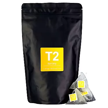 T2 Tea - Earl Grey Black Tea, Teabags in Resealable Refill Bag, 120g (4.2oz), 60 Tea Bags