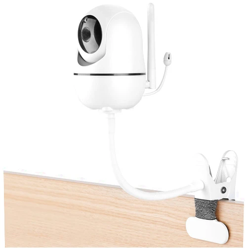 iTODOS Baby Monitor Mount Compatible with HelloBaby HB65/HB6550/HB6558/HB66/HB248,ANMEATE SM935E/SM650,Bonoch,ChildsFarm Baby Monitor, 8inches Flexible Arm, Attach Your Baby Cam Wherever You Like