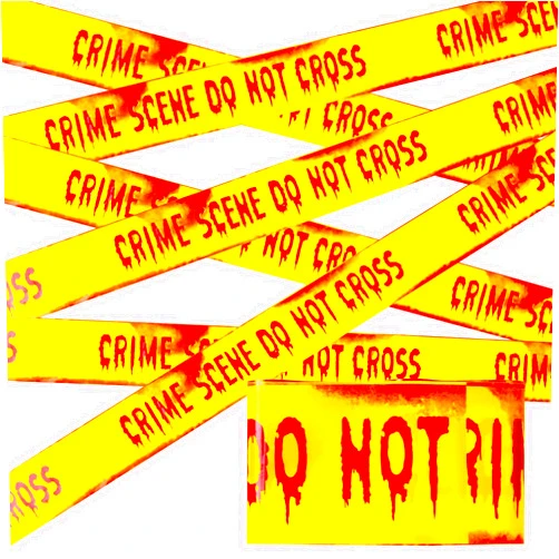 OuMuaMua Halloween Decorations Outdoor Indoor Caution Tape - Do Not Cross Tape Yellow 3 Inch x 82 Feet Halloween Hazard Warning Tape for Halloween Party Birthday Haunted Houses Decor Crime Scene Tape
