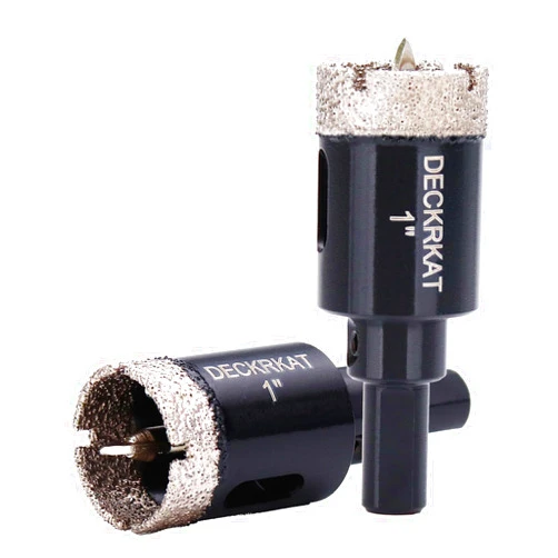 DECKRKAT 1 Inch Diamond Hole-Saw Bits with Pilot Drill Bit - 2pc 1