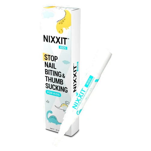 NIXXIT Nail Biting Treatment for Kids - Stop Thumb Sucking for Kids, Toddlers, Children - No Bite Nail Polish Pen - Non Glossy - Bitter Taste - Safe & Effective Solution