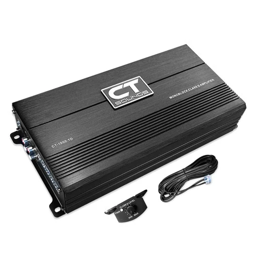 CT Sounds CT-1000.1D Compact Class D Car Audio Monoblock Amplifier, 1000 Watts RMS