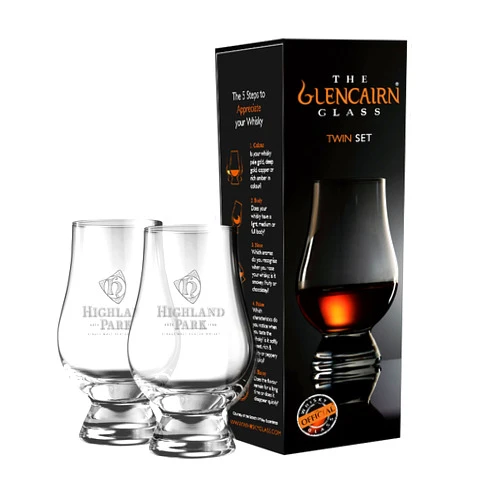 GLENCAIRN HIGHLAND PARK TWIN PACK GLENCAIRN SCOTCH MALT WHISKY TASTING GLASSES