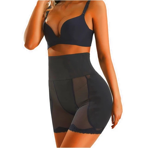 COAIMANEY Hip Butt Padded Shapewear for Women, High Waisted Butt Lifter Tummy Control Shapewear, Body Shaper Panty with Pads