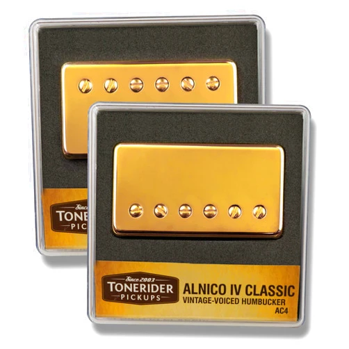 Tonerider AC4 Alnico IV Classic Vintage Humbucker set gold NEW neck & bridge