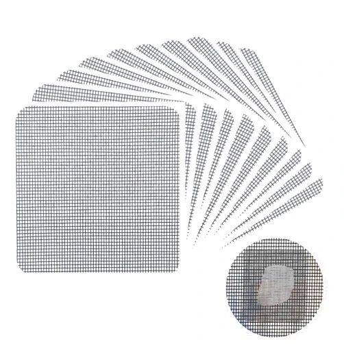 Matenf Window Screen Repair Patch, 3-Layer Strong Adhesive Window Screen Mesh Tape, Repair for Window and Door Tears Holes, 10 Patches, 4