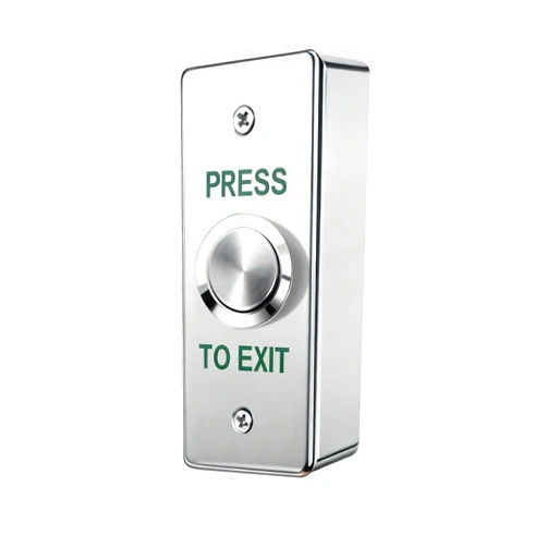 Mingtuo Heavy Duty Push to Exit Button–1.8mm Stainless Steel Exit Button for Push Button Door Lock,Die-Cast Aluminum Back Box,Surface Mount,Momentary NO/COM Switch for Offices, Stores & Commercial Buildings