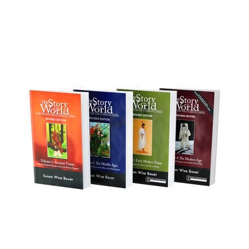 By Susan Wise Bauer (Author), Jeff West (Illustrator), Mike Fretto (Cover Art) & 0 more Story of the World, Text Bundle, Paperback Revised Edition: History for the Classical Child: Ancient Times through The Modern Age