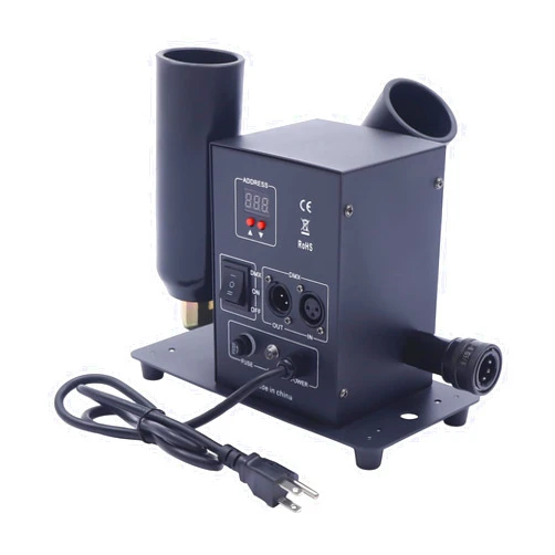 Mouhtfao CO2 Jet Machine, Dual Nozzles CO2 Fog Machine Multi-Angle Spraying CO2 Air Column Machine, CO2 Cannon with DMX512 Controller, 19.6-26.2ft Spraying Height and 6.5-19.6ft Width, for Stage, Concerts