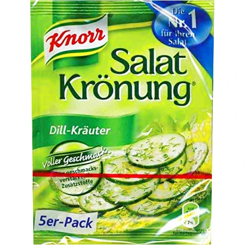 MAKINA From Germany Knorr Salat Kronung Dill-Krauter Salad Herbs and Dill 5 Pack
