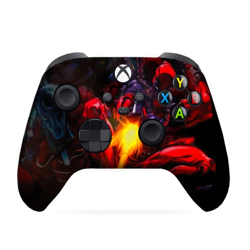 DreamController Deaddpool Shot Red Custom X-box Controller Wireless compatible with X-box One/X-box Series X/S Proudly Customized in USA with Permanent HYDRO-DIP Printing(NOT JUST A SKIN) (MODDED