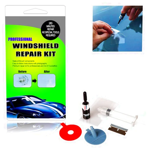 Antswish Windshield Repair Kit Cracked Glass Repair Kit to Fix Auto Glass Windshield Crack Chip Scratch