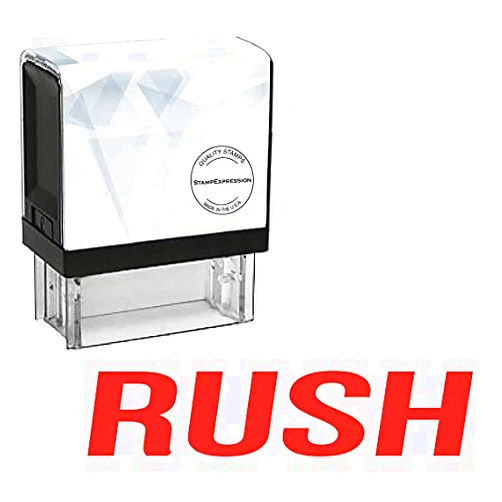 StampExpression - Rush Office Self Inking Rubber Stamp - Red Ink (A-5112)