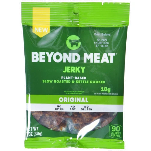 Beyond Meat Plant-Based Jerky, Original, 10g Protein, 1oz Bags (10 Pack)