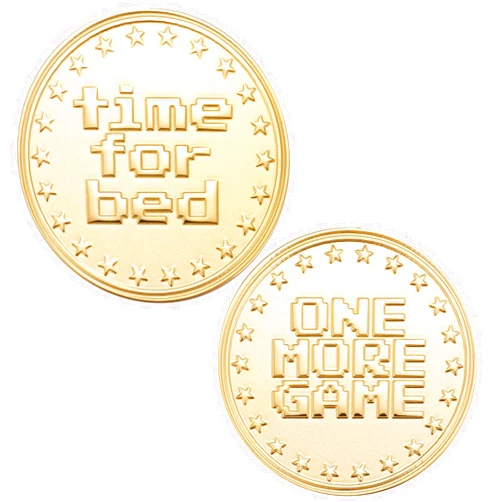 MIXJOY Funny Destiny Flip Coin for Gamers, Decision Maker Token Gift, Stocking Stuffer for Gamer, Game Lover Gaming Accessory