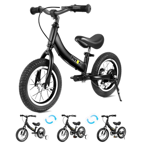 Bikeboy Balance Bike 2 in 1,The Dual Use of a Kids Balance Bike and Toddler Bike, for 2 3 4 5 6 7 Years Old -12 14 16 Inches with Training Theory, Brake, Pedal