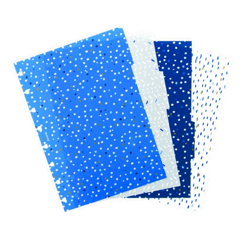 Filofax Refillable Notebook Accessory, A5 Size, Indigo Collection, Dividers with Tabs, Set of Four (B142126)
