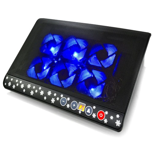 AABCOOLING AAB Cooling NC76 - Laptop Fan with 6 Fans and Blue Backlight, Laptop Cooler Stand, Silent Laptop Cooler, Notebook Cooler