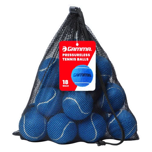 GAMMA Pressureless Tennis Ball Bags, 10, 12, 18, and 20 Pack Sizes, Tennis Lessons & Practice, Longer Durability & More Bounce, Colored Tennis Balls, Pet Toys, Dog Ball, Tennis Training, Coaching